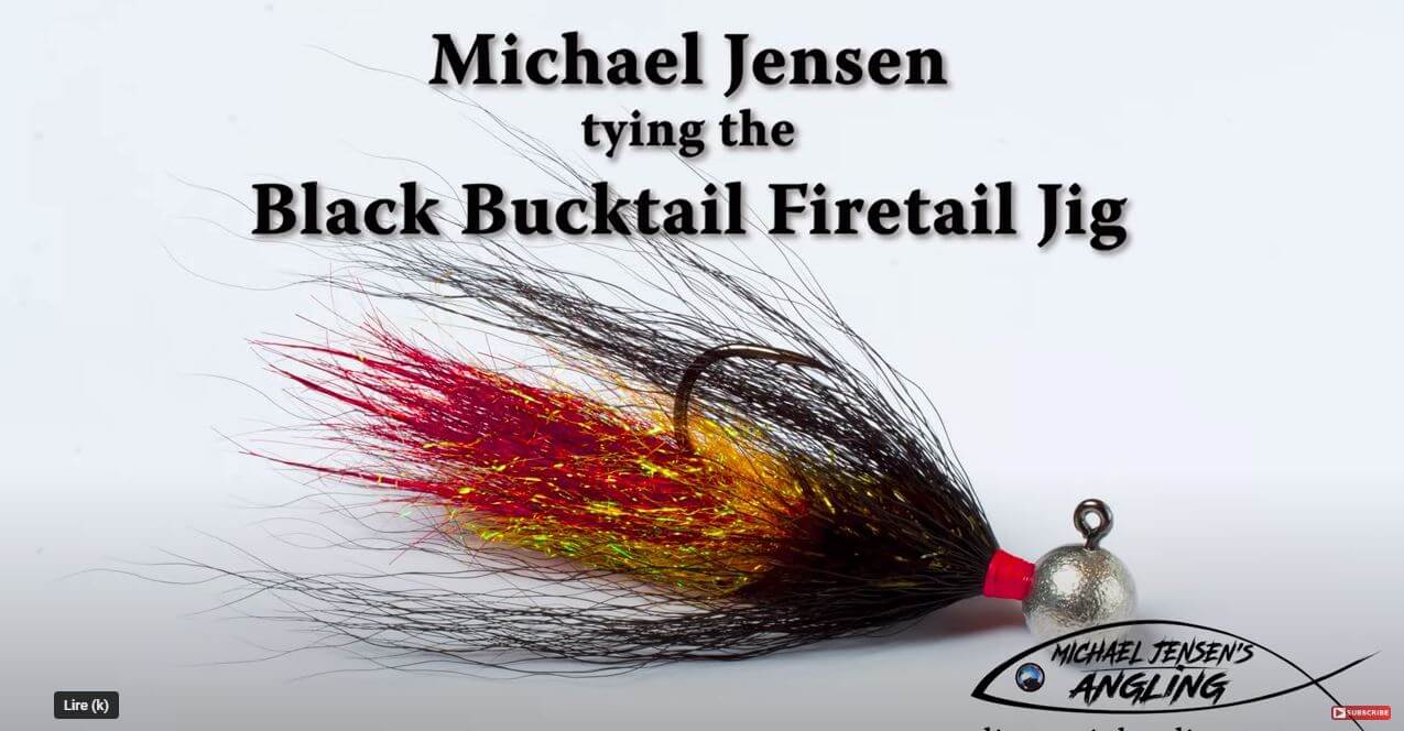 Black Bucktail Firetail Jig